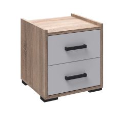 Спальня Соната Тумба прикроватная (дуб сонома/белый) в Агрызе - agryz.mebel24.online | фото 1