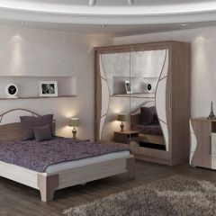 ВЕРОНА Спальный гарнитур (модульный) ясень шимо комб. в Агрызе - agryz.mebel24.online | фото
