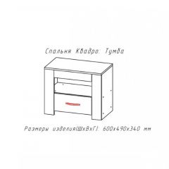 КВАДРО-2 Спальный гарнитур (модульный) в Агрызе - agryz.mebel24.online | фото 4