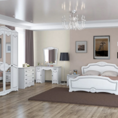 ЛОТОС Спальный гарнитур (модульный) белый лак в Агрызе - agryz.mebel24.online | фото