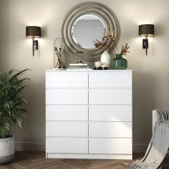 МОРИ Спальный гарнитур (белый) в Агрызе - agryz.mebel24.online | фото 9