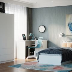МОРИ Спальный гарнитур (белый) в Агрызе - agryz.mebel24.online | фото 4