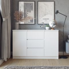 МОРИ Спальный гарнитур (белый) в Агрызе - agryz.mebel24.online | фото 12