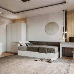 МОРИ Спальный гарнитур (белый) в Агрызе - agryz.mebel24.online | фото 21