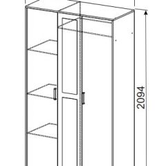 Спальный гарнитур МСП-1 (Ясень Анкор светлый) 1600 в Агрызе - agryz.mebel24.online | фото 9
