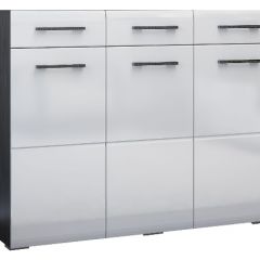 Спальный гарнитур Ненси (Венге/Белый глянец) в Агрызе - agryz.mebel24.online | фото 8