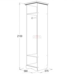 Спальный гарнитур Ольга-1Н (модульная) в Агрызе - agryz.mebel24.online | фото 7