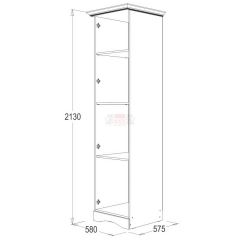 Спальный гарнитур Ольга-1Н (модульная) в Агрызе - agryz.mebel24.online | фото 9