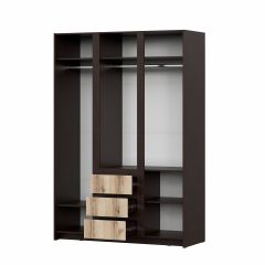 ПРАГА Спальный гарнитур Серия 3 (Дуб Делано/Дуб Венге) в Агрызе - agryz.mebel24.online | фото 16