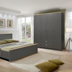 Спальный гарнитур Прованс (модульный) Диамант серый в Агрызе - agryz.mebel24.online | фото