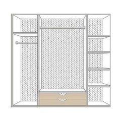 Спальный гарнитур Роза (модульная) беж в Агрызе - agryz.mebel24.online | фото 6