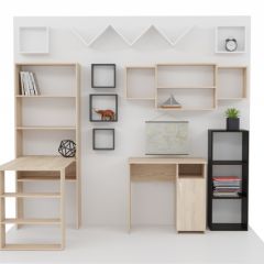 Стеллаж Элемент-1 (дуб сонома) в Агрызе - agryz.mebel24.online | фото 4