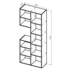 Стеллаж Элемент-2 (белый) в Агрызе - agryz.mebel24.online | фото 6