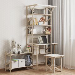 Стеллаж+стол со стойкой Конструктор Арт.СRСт2-1 в Агрызе - agryz.mebel24.online | фото 4