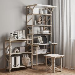 Стеллаж+стол со стойкой Конструктор Арт.СRСт2-1 в Агрызе - agryz.mebel24.online | фото 6
