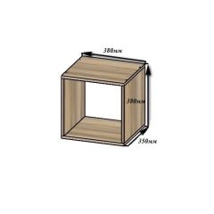 Стеллаж Ярофф №1, односекционный в Агрызе - agryz.mebel24.online | фото 2