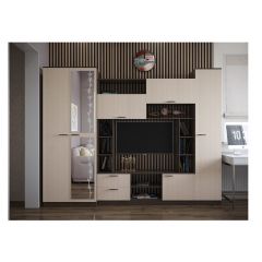 Стенка Марта 11 (Венге/Беленый дуб) в Агрызе - agryz.mebel24.online | фото 3