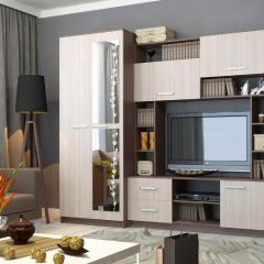Стенка Марта 11 (Ясень темный/светлый) в Агрызе - agryz.mebel24.online | фото