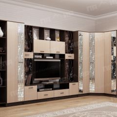 Стенка Сабина (модульная) венге/дуб белфорт в Агрызе - agryz.mebel24.online | фото 3