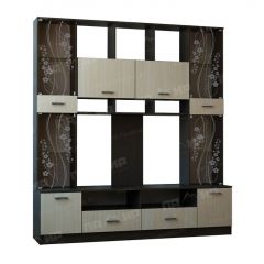 Стенка Сабина (модульная) венге/дуб белфорт в Агрызе - agryz.mebel24.online | фото 4