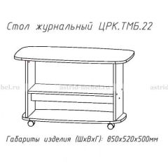 Стол журнальный №22 в Агрызе - agryz.mebel24.online | фото 3