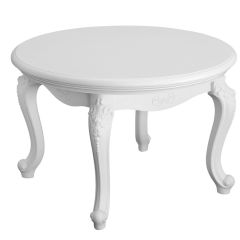 Стол журнальный круглый Мишель (белый матовый) в Агрызе - agryz.mebel24.online | фото 2