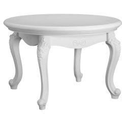 Стол журнальный круглый Мишель (белый матовый) в Агрызе - agryz.mebel24.online | фото