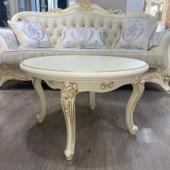 Стол журнальный круглый Мона Лиза (крем) в Агрызе - agryz.mebel24.online | фото 4