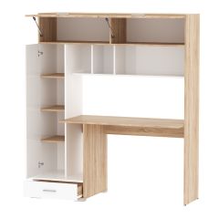 Стол компьютерный ПКС-1 (дуб сонома/белый глянец) в Агрызе - agryz.mebel24.online | фото 3