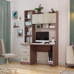 Стол компьютерный ПКС-5 Шимо темный/Шимо светлый в Агрызе - agryz.mebel24.online | фото 1