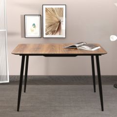 Стол Корсика В1 (дуб Вотан/черный) в Агрызе - agryz.mebel24.online | фото 2
