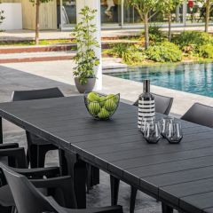 Стол раскладной Джули (Julie Double table 2 configurations) Графит в Агрызе - agryz.mebel24.online | фото 8
