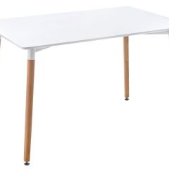 Стол деревянный Table 120 white / wood в Агрызе - agryz.mebel24.online | фото