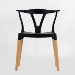 Стул Barneo N-218 Wishbone интерьерный кухонный черный в Агрызе - agryz.mebel24.online | фото 3