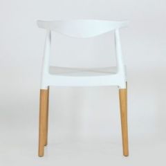 Стул Barneo N-219 Elbow интерьерный кухонный белый в Агрызе - agryz.mebel24.online | фото 2