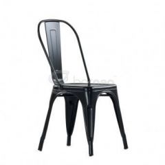 Стул Barneo N-240 Tolix (RAL9017 Черный) в Агрызе - agryz.mebel24.online | фото 1