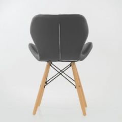Стул Barneo N-42 Perfecto PU серый в Агрызе - agryz.mebel24.online | фото 3