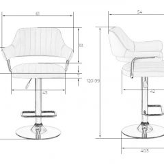 Стул барный DOBRIN CHARLY LM-5019 (белый) в Агрызе - agryz.mebel24.online | фото 2