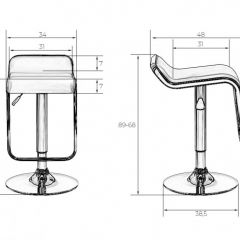 Стул барный DOBRIN CRACK LM-3021 (черный) в Агрызе - agryz.mebel24.online | фото