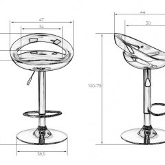 Стул барный DOBRIN DISCO LM-1010 (серый) в Агрызе - agryz.mebel24.online | фото