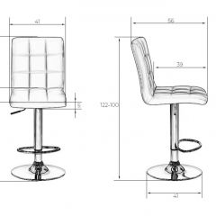 Стул барный DOBRIN KRUGER LM-5009 (черный) в Агрызе - agryz.mebel24.online | фото 2