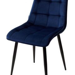 Стул CHIC BLUVEL-86 NAVY BLUE / черный каркас М-City в Агрызе - agryz.mebel24.online | фото