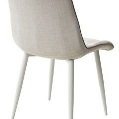 Стул CHIC HE622-01/ HE622-05 топленое молоко, ткань/ белый каркас М-City в Агрызе - agryz.mebel24.online | фото 2