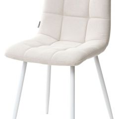 Стул CHILLI UF860-01B бежевый, ткань/белый каркас М-City в Агрызе - agryz.mebel24.online | фото