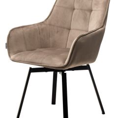 Стул MAVERICK 360 град. поворот. BLUVEL-40 BEIGE/ черный каркас, М-City в Агрызе - agryz.mebel24.online | фото 4