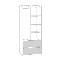 Торонто Шкаф для одежды 13.333 в Агрызе - agryz.mebel24.online | фото 2