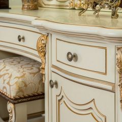 Туалетный стол + Зеркало Мона Лиза (крем) в Агрызе - agryz.mebel24.online | фото 4