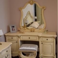 Туалетный стол + Зеркало Мона Лиза (крем) в Агрызе - agryz.mebel24.online | фото 6