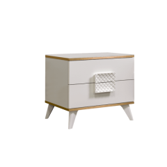 Тумба прикроватная Диора слоновая кость/золото (ДТП-1) в Агрызе - agryz.mebel24.online | фото