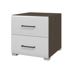 Тумба прикроватная Ненси (Венге/Белый глянец) в Агрызе - agryz.mebel24.online | фото 1